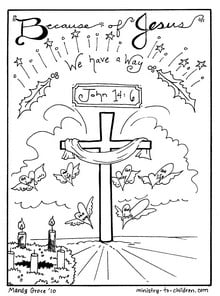 Christmas Coloring Sheets: Jesus is the Way