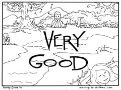Creation Day 7 Coloring Page