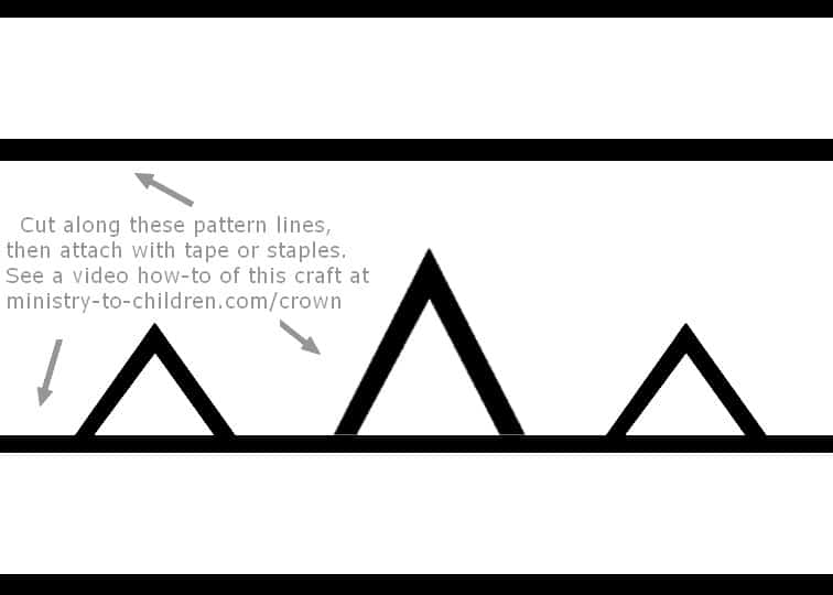 paper craft crown template