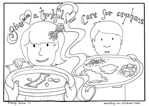 Give for Orphan Care coloring pages