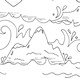 God Created the Land Coloring Sheet