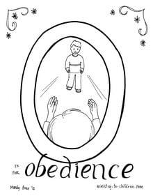 Boy Obedience Coloring Page