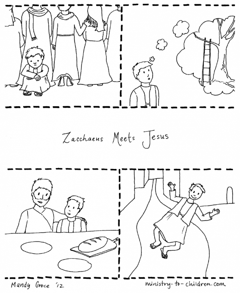 Zacchaeus-coloring-page